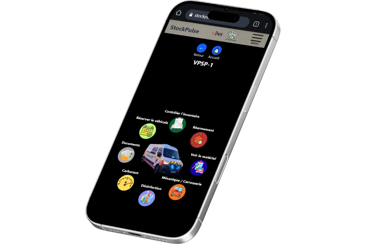 Aperçu de l'application StockPulse