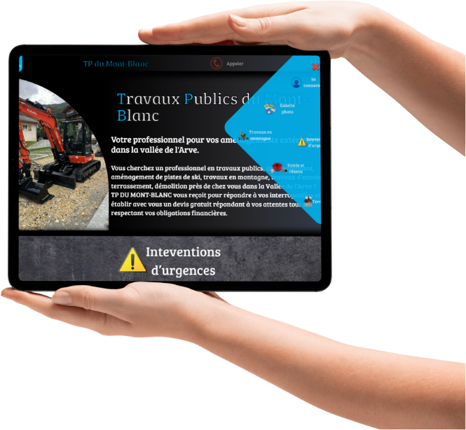 illustration site web professionnel