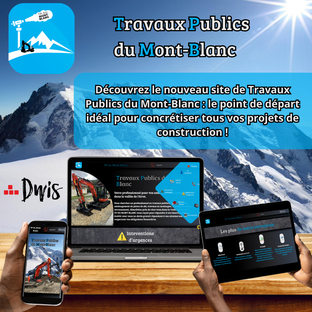 Réalisation TPMB - Site web entreprise BTP