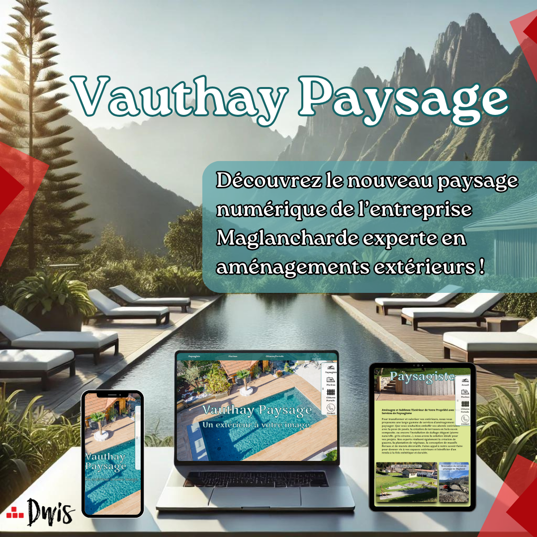 Réalisation Vauthay Paysage - Site web paysagiste