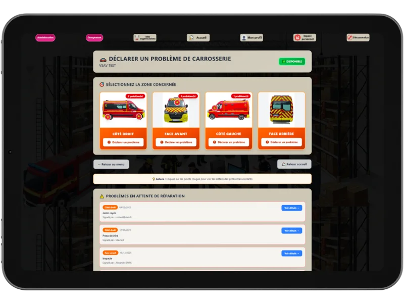 Gestion des véhicules